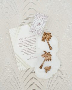 Wedding stationery for this Miami yacht wedding | Photo by Corbin Gurkin